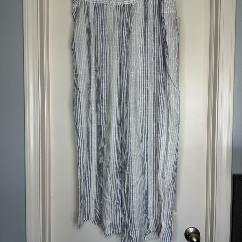 Black Tape Striped Blue and White Women's pants size 2x